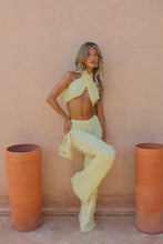 Load image into Gallery viewer, INSTOCK: CHER Tassle Sequin Top and Trousers (Lemon)
