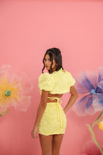 Load image into Gallery viewer, MADE TO ORDER: BLOOM Bikini Style Top (Lemon Textured)
