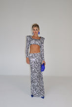 Load image into Gallery viewer, AMELIA Zebra Sequin Skirt
