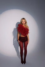 Load image into Gallery viewer, MADE TO ORDER: KESIA Sequin Knicker Shorts (Burgundy)
