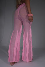 Load image into Gallery viewer, SOLARA Diamonte Mesh Trousers (Pink)
