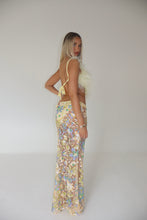 Load image into Gallery viewer, MADE TO ORDER: ELARA Sheer Sequin Maxi Skirt
