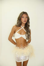Load image into Gallery viewer, MADE TO ORDER: SPOTLIGHT Sequin Bralet (Cream)
