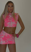 Load image into Gallery viewer, MADE TO ORDER: ORIANA Padded Shoulder Top (Hot Pink)
