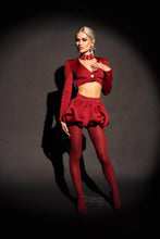 Load image into Gallery viewer, MADE TO ORDER: KAYLEE Cropped Blazer (Burgandy)
