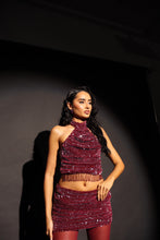 Load image into Gallery viewer, CALISTA Sequin Ruched Skirt
