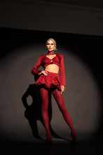 Load image into Gallery viewer, MADE TO ORDER: KAYLEE Cropped Blazer (Burgandy)
