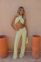 Load image into Gallery viewer, INSTOCK: CHER Tassle Sequin Top and Trousers (Lemon)
