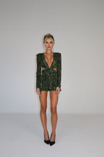 Load image into Gallery viewer, MADE TO ORDER: CECILIA Playsuit (Green Leopard)
