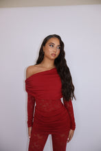 Load image into Gallery viewer, INSTOCK: CLARA Lace Bodysuit (Burgundy)
