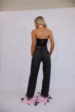 Load image into Gallery viewer, INSTOCK: MATILDA Jeans with Feathers (Baby Pink)
