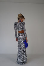 Load image into Gallery viewer, AMELIA Zebra Sequin Skirt
