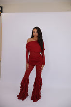 Load image into Gallery viewer, INSTOCK: CLARA Lace Trousers (Burgundy)
