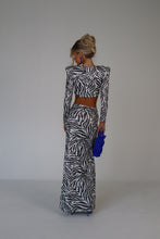 Load image into Gallery viewer, AMELIA Zebra Sequin Skirt
