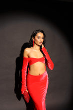 Load image into Gallery viewer, ODETTE Luxury Velvet Maxi Dress (Red)
