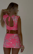Load image into Gallery viewer, MADE TO ORDER: ORIANA Padded Shoulder Top (Hot Pink)
