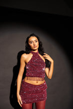 Load image into Gallery viewer, CALISTA Sequin Ruched Skirt
