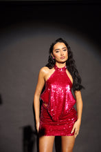 Load image into Gallery viewer, DOLLY Sequin Top (Raspberry)
