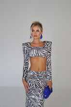 Load image into Gallery viewer, AMELIA Zebra Sequin Skirt
