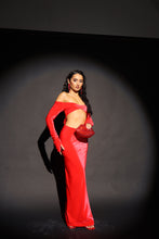 Load image into Gallery viewer, ODETTE Luxury Velvet Maxi Dress (Red)
