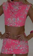 Load image into Gallery viewer, MADE TO ORDER: ORIANA Padded Shoulder Top (Hot Pink)
