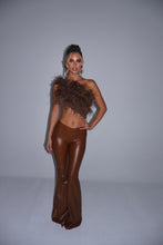 Load image into Gallery viewer, MADE TO ORDER: MAYBELLE Faux Leather Trousers (Brown)
