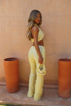 Load image into Gallery viewer, INSTOCK: CHER Tassle Sequin Top and Trousers (Lemon)
