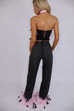 Load image into Gallery viewer, INSTOCK: MATILDA Jeans with Feathers (Baby Pink)
