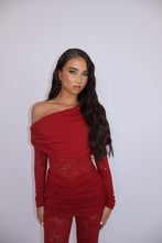 Load image into Gallery viewer, INSTOCK: CLARA Lace Bodysuit (Burgundy)
