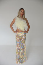 Load image into Gallery viewer, MADE TO ORDER: ELARA Sheer Sequin Maxi Skirt

