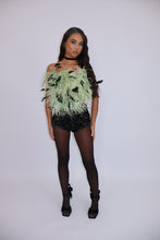 Load image into Gallery viewer, INSTOCK: LOLA Feather Corset Top (Green)
