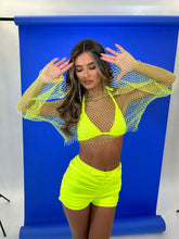 Load image into Gallery viewer, DIAMONTE MESH TOP (NEON YELLOW)
