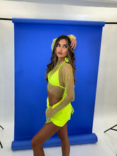 Load image into Gallery viewer, DIAMONTE MESH TOP (NEON YELLOW)
