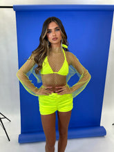 Load image into Gallery viewer, DIAMONTE MESH TOP (NEON YELLOW)
