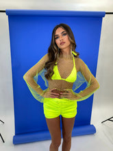 Load image into Gallery viewer, DIAMONTE MESH TOP (NEON YELLOW)
